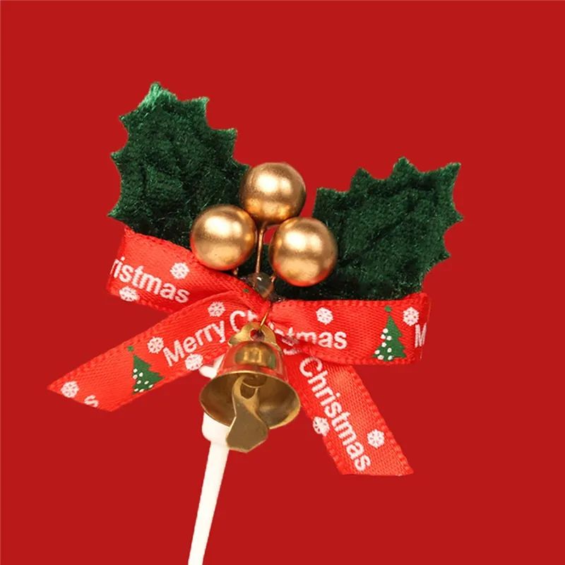 Рождественское украшение для торта фотообои топпер с Санта-Клаусом новинка 2022