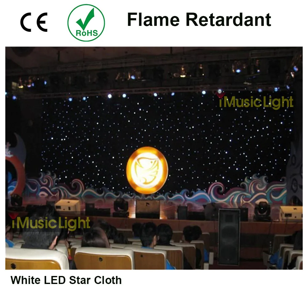 Портативная светодиодная занавеска с контроллером 4 м x 6 м|led star cloth|led drapestar cloth |