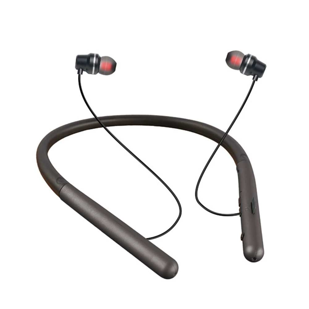 Grey Arikasen MP3 плеер стерео Bluetooth наушники с TF слот для карты Спортивные Беспроводные наушники гарнитуры беспроводные наушники с микрофоном - Цвет: Grey