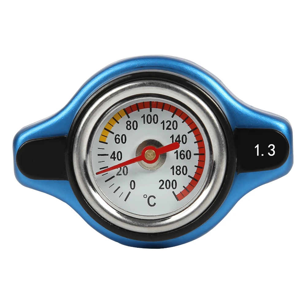 

Car Motorcycle D1 Spec Thermo Thermostatic Radiator Cap Tank Cover Water Temperature Gauge with Utility Safe 1.3 Bar