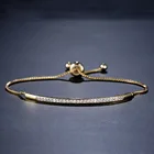 Регулируемый браслет из розового золота Женская цепочка в виде змеи пробы, блестящие украшения