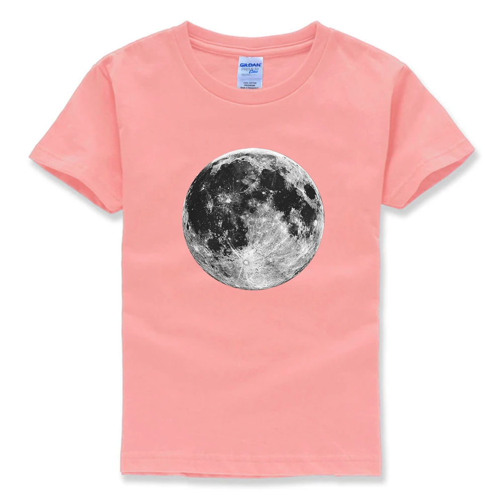 Детская футболка Full Moon для малышей молодежи мальчиков идея дня рождения космос