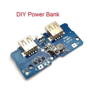 Модуль зарядного устройства, 5 В, 2 А, зарядная печатная плата, повышающий Повышающий Модуль источника питания модуль питания, 2 А, двойной USB-выход, вход 1 А