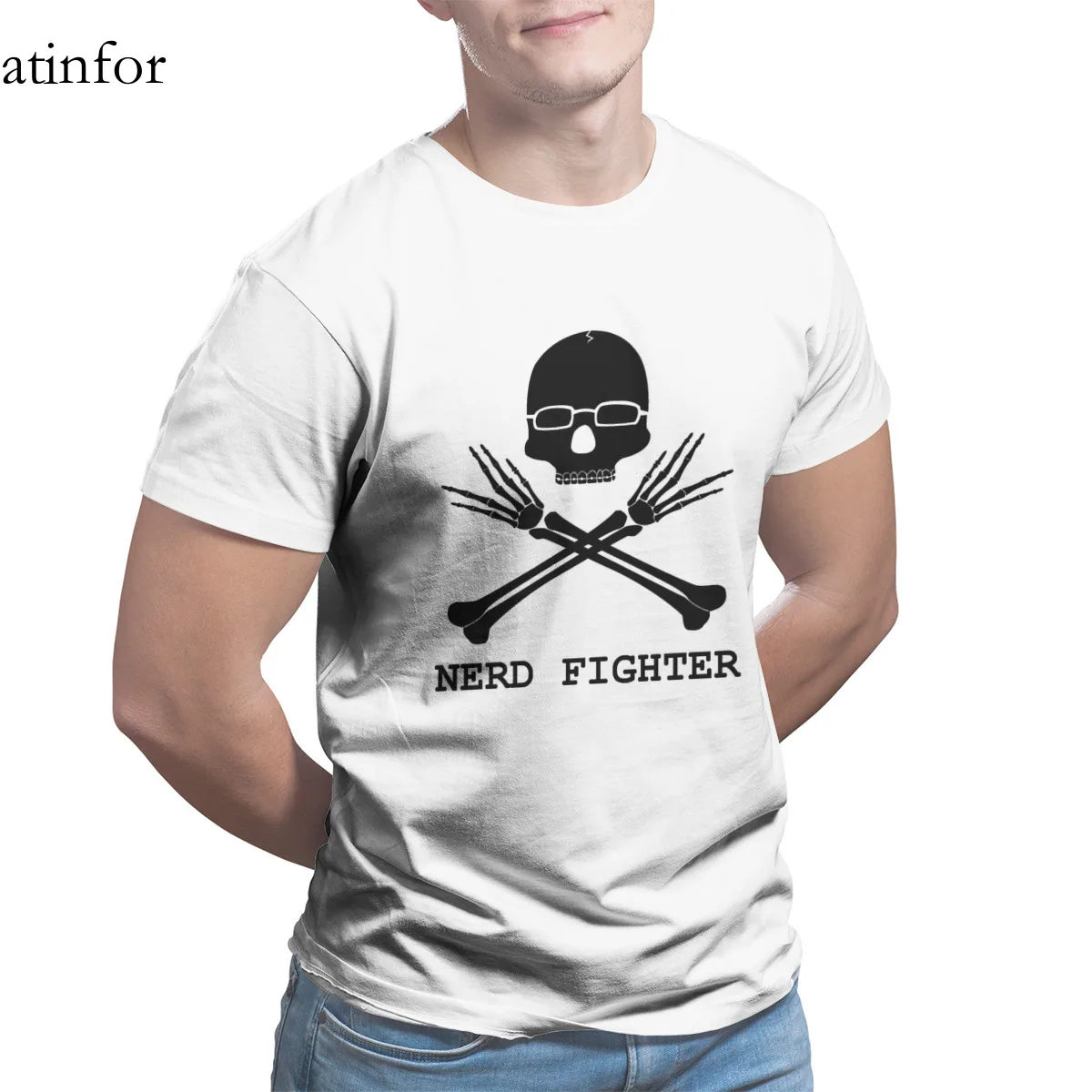 

Nerdfighter T-Shirt Print Fashion Black Cool Hip-Hop Tshirts 27070
