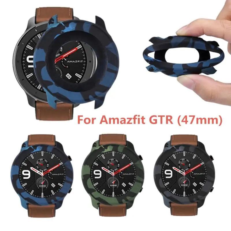

2021 New High Quality Case For Huami Amazfit GTR 47mm Smart Watch Case Cover Soft TPU Full Case Cover Shell Watchband Protector