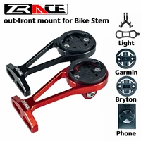 zrace bike computer mount for bicycle stem out front cellphonetorch mount holder compatible with igpsport garmin bryton gopro