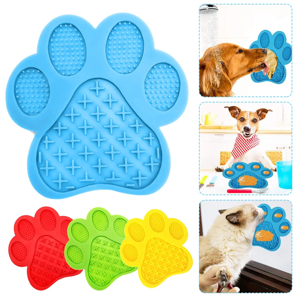 

Mat For Dogs Cats Slow Food Bowls Portable Anxiety Relief Dog Lick Pad Cup Bowl Pets Dog Training Bowl Dog Slow Feeders