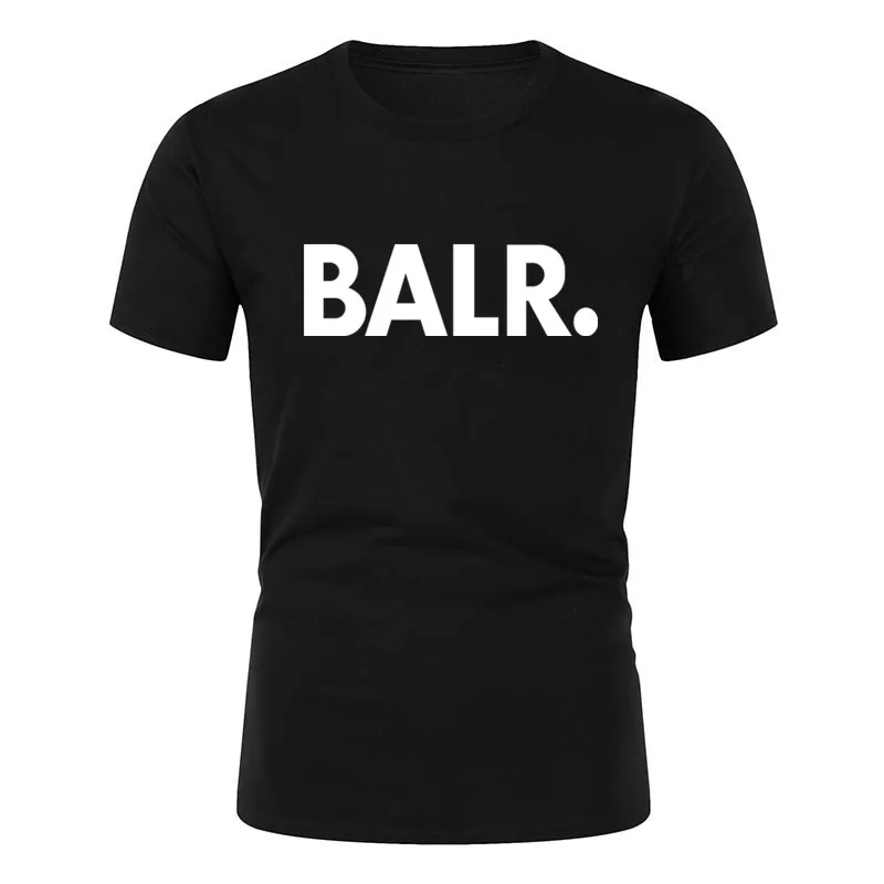 

2021 Men Summer 3d T-shirt Printing T-shirt O-neck Short-sleeved Fashion Men's BALR Simple T-shirts Men's Tops Sudadera Hombre