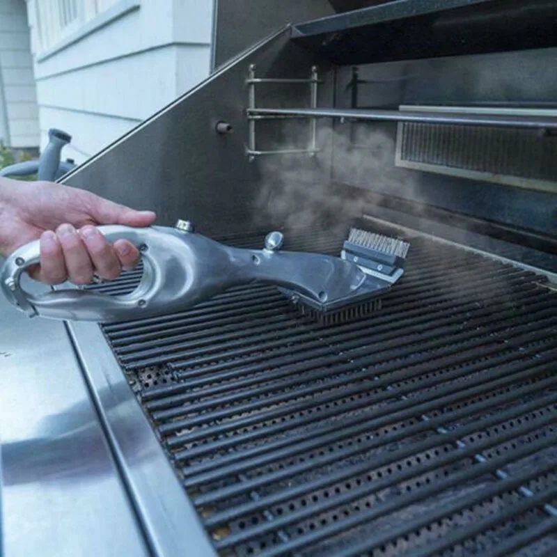 

Barbecue Stainless Steel BBQ Cleaning Brush Churrasco Outdoor Grill Cleaner with Power of Steam bbq accessories Cooking Tools