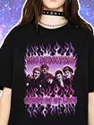 Забавные тяжелый металл One Direction рубашки для женщин, большеразмерная футболка 90s Готический хлопок Мерч футболки Черный Топ для женщин 2021