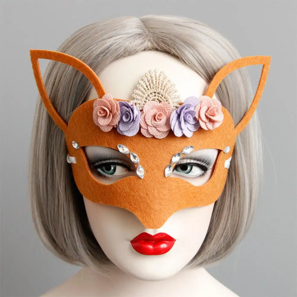 Рождественская Маска Костюм вечерние рога половина уход за кожей лица маска