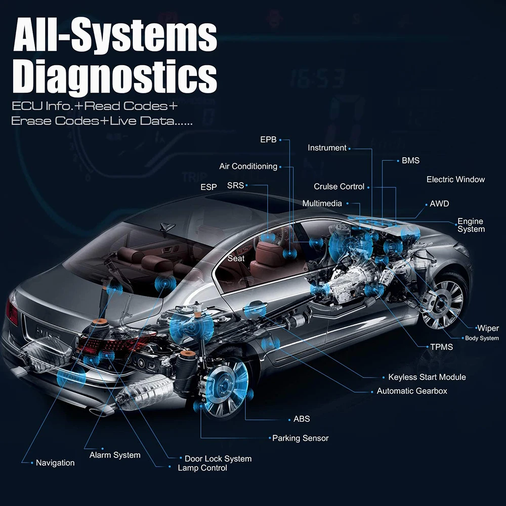 Autel MaxiCOM MK808BT все системы автомобильный диагностический инструмент TPMS