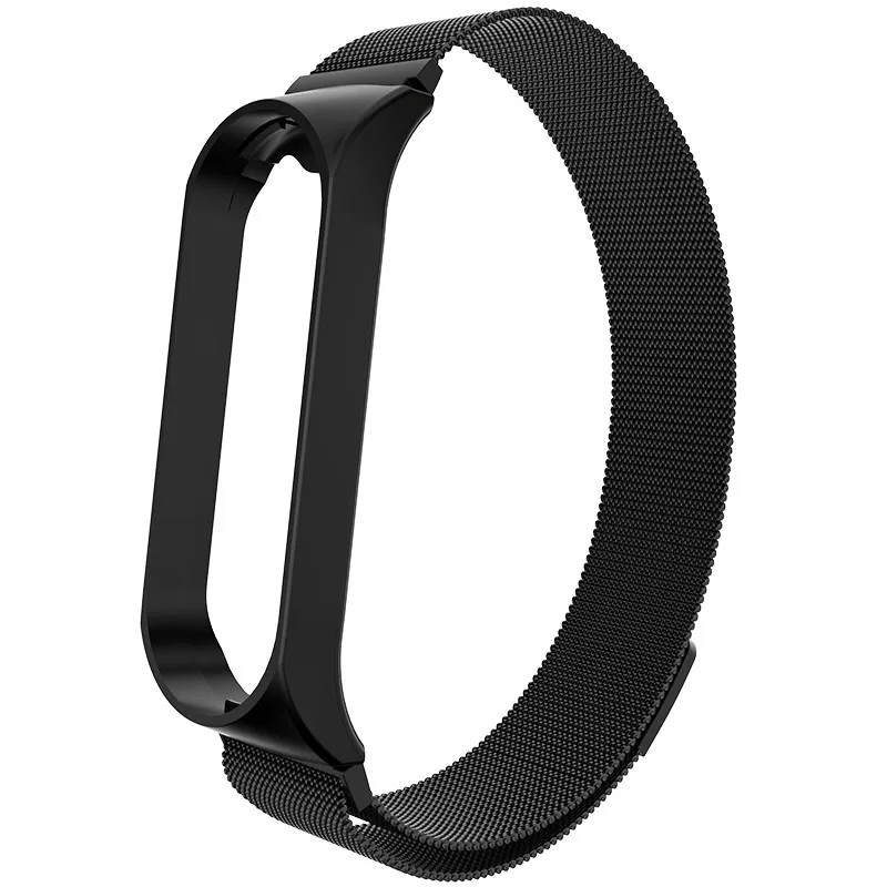 Mi lanese магнитный ремешок для xiao mi band 4 3 браслет из нержавеющей стали для xiaomi браслет сменный металлический браслет mi band 4 3