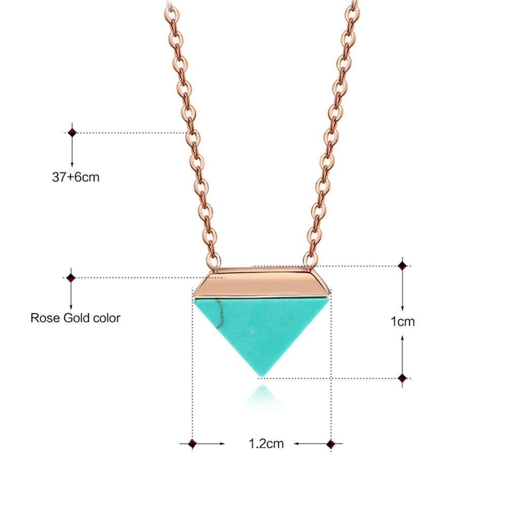 3 шт./лот треугольная Подвеска из нержавеющей стали синий/черный камень