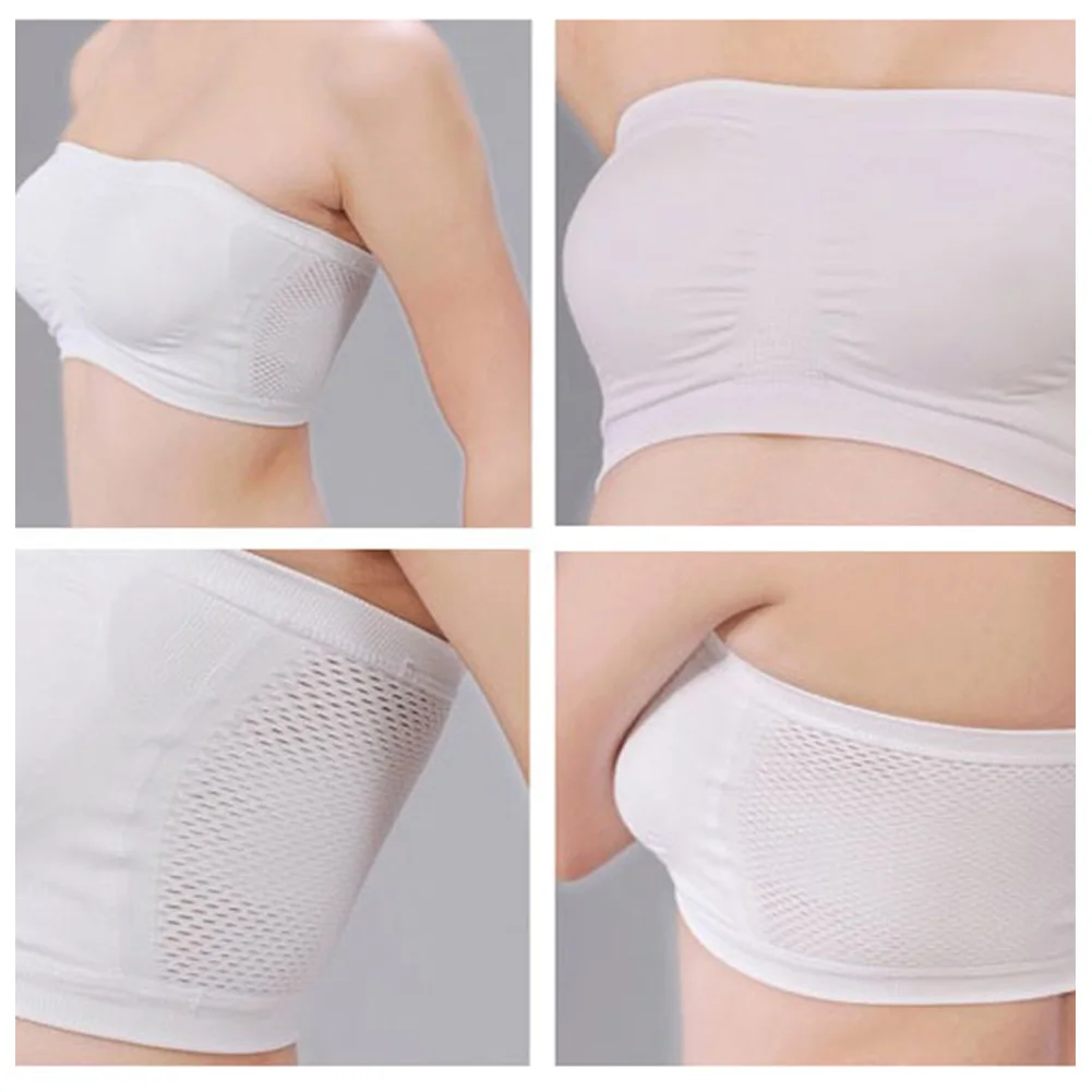 Базовый Топ Укороченный бюстгальтер-труба дышащее эластичное бесшовное нижнее