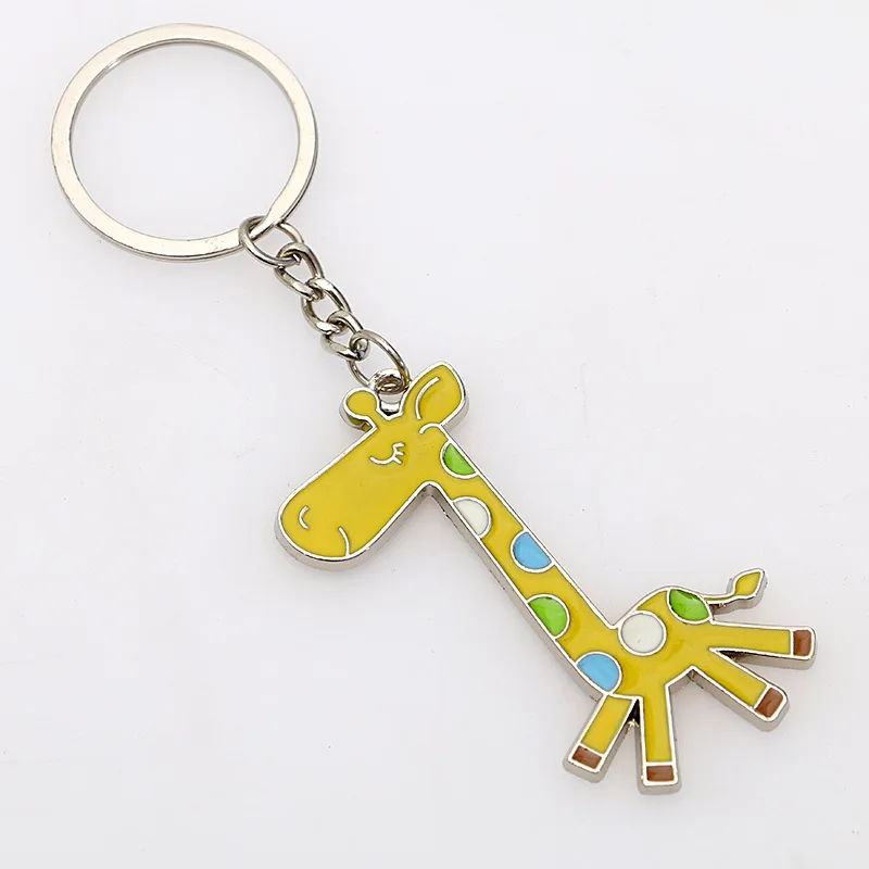 

Running Giraffe Deer Keychains Bronze Silver Color Pendants Men Car Key Chains Jewelry Gift The Best Gift For A Girl Keyrings