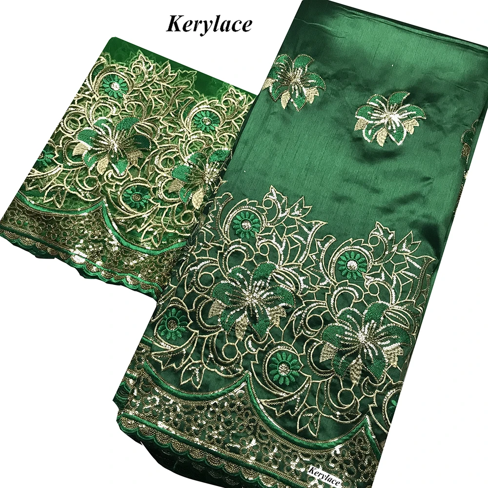 Новое поступление зеленая кружевная ткань George африканский дизайн материал для
