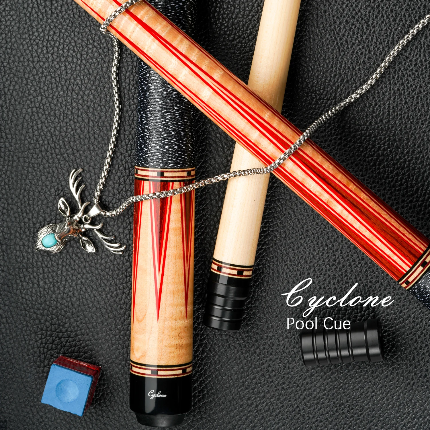 Cyclone-5 бильярдный Cue Stick инкрустированный резной 13 мм наконечник 3*8/8 радиальный