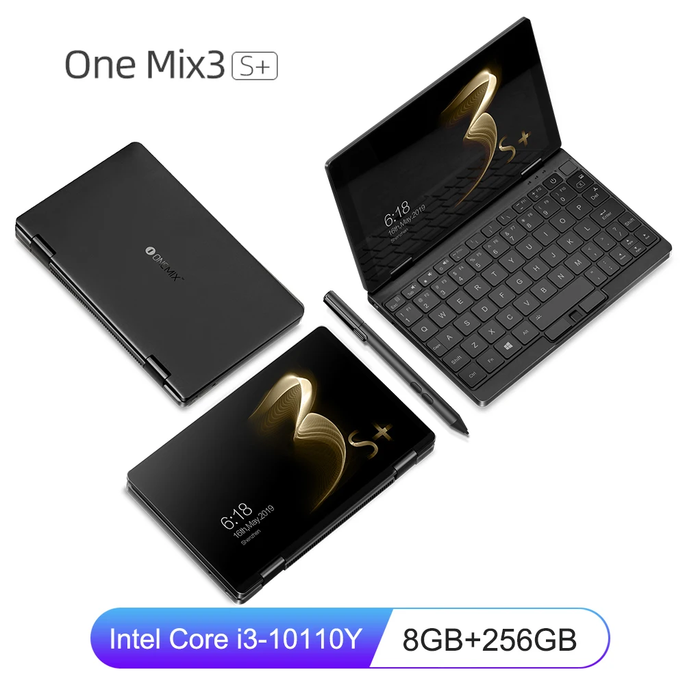 Мини ноутбук OneMix 3s 2020 карманный компьютер 8 4 дюймов Intel Core i3 10110Y 8G 256 Гб PCIE SSD FHD IPS