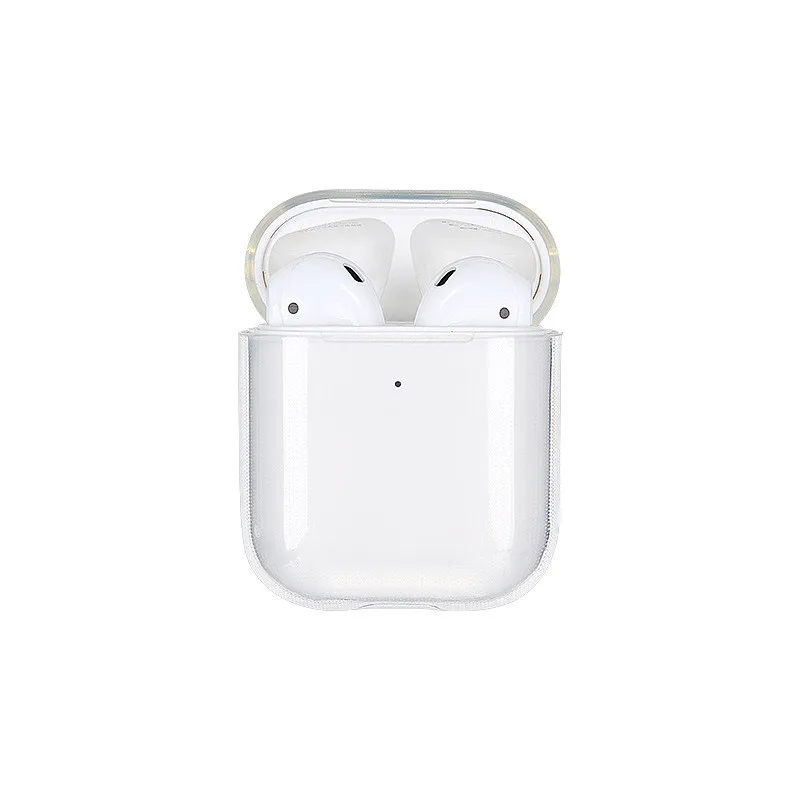 Жесткий защитный чехол для AirPods прозрачный беспроводной зарядки наушников