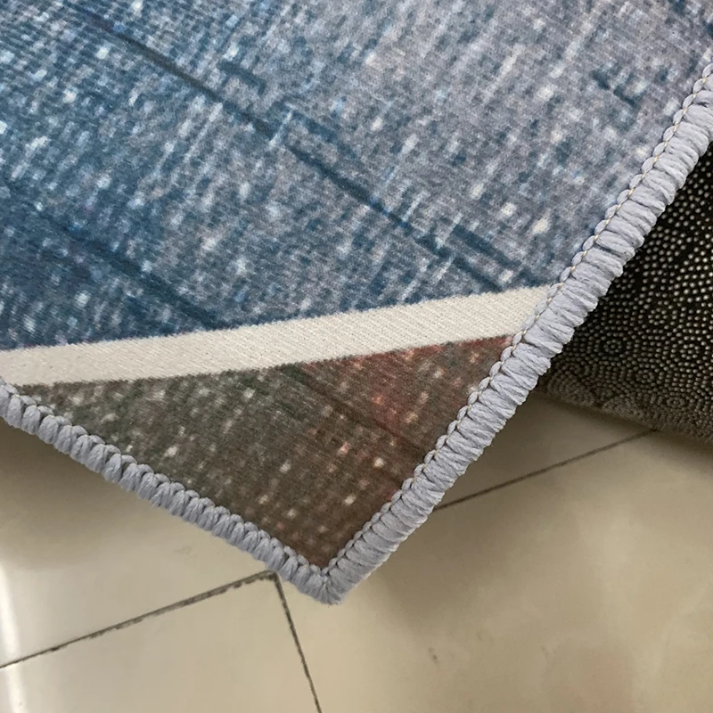 

Anti-slip Waterproof Door Mat Carpet Home Bedroom Living Room Sofa Floor Mat Carpet Modern Suede Printed Can Be Cut Door Mats