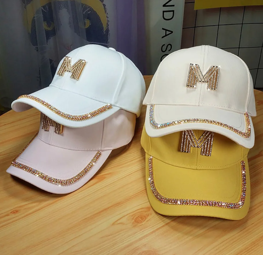 Новинка Женская Регулируемая сетчатая шляпа с вышивкой Стразы дышащая