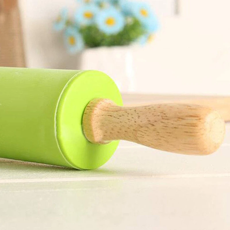 Baking Set Silicone Basting Mat with Rolling Pin for Cookie Chapati Fondant Dough Pastry Pizza Pie Crust | Дом и сад