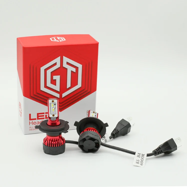 

K5 Auto Car Headlight 9005 9006 H4 H13 H7 880 H27 9004 9007 H11 881 LED H1 H3 K5 55W 6000LM 6000K led fog head lamp