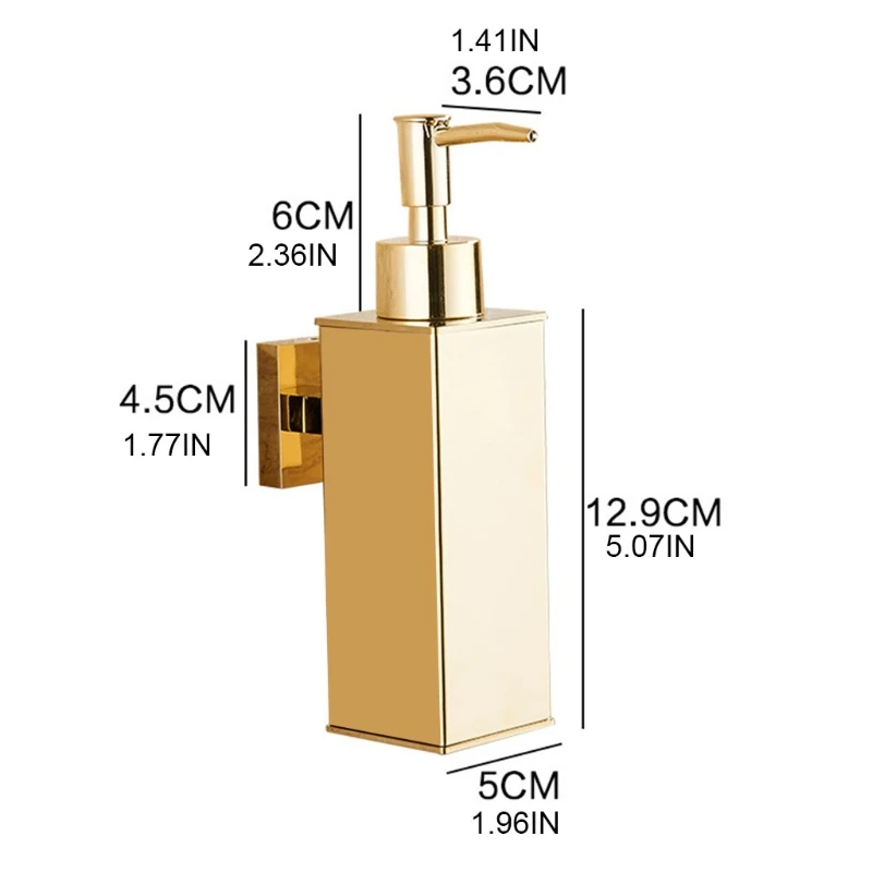 

Wall Mount Manual Soap Dispenser Cuboid Storage Box Hand Press Conditioner Storage Hand Sanitizer Shampoo Shower Gel Clean