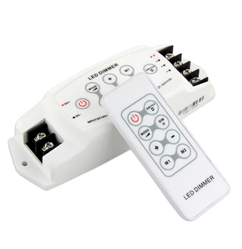 DC12V-24V fader dimmer driver RF remote 3 канала одноцветная Светодиодная лента | Лампы и освещение