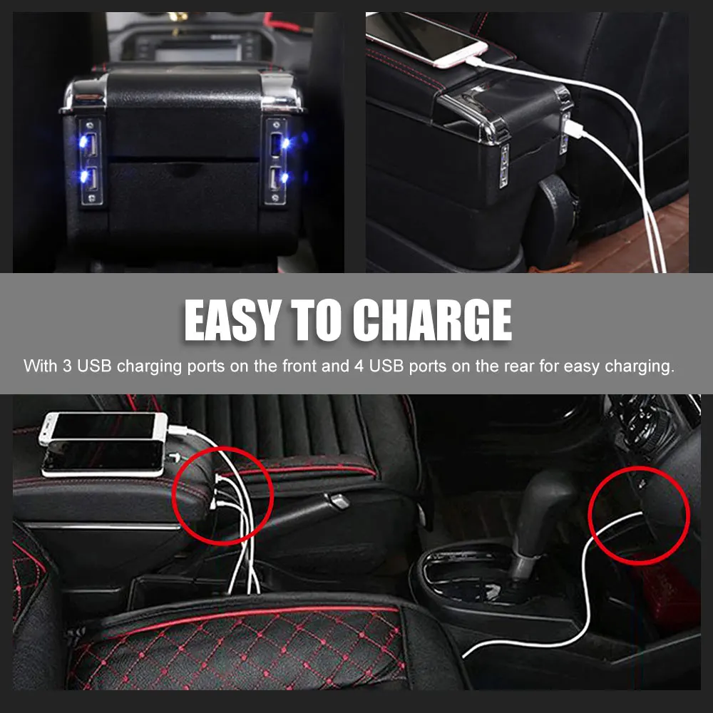 Автомобильный подлокотник, usb зарядка, центральный магазин, увеличивает содержание, подстаканник, аксессуары, универсальный