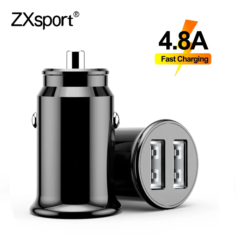Автомобильное зарядное устройство с двумя USB портами 4 8 А для Audi A3 A4 B6 B8 A6 C6 80 B5 B7 A5 Q5