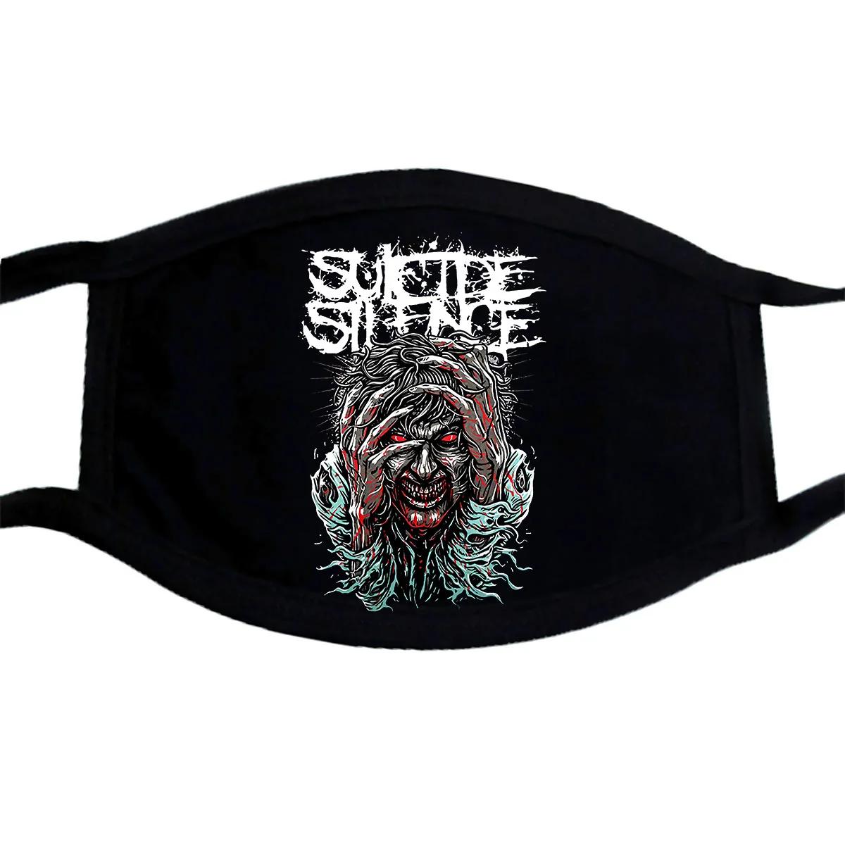 Постер маска на тему самоубийц V2 Deathcore Hernan Hermida Black S3Xl PM2.5|Мужские маски-балаклавы| |
