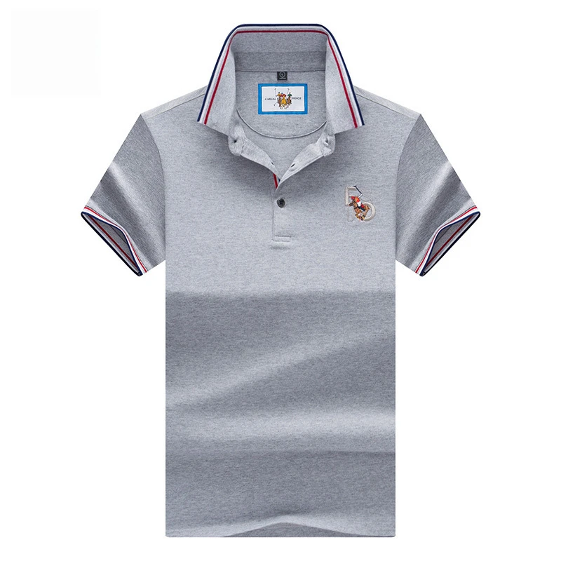 

TJWLKJ мужские рубашки поло из хлопка с коротким рукавом Camisas однотонные летние рубашки с вышивкой