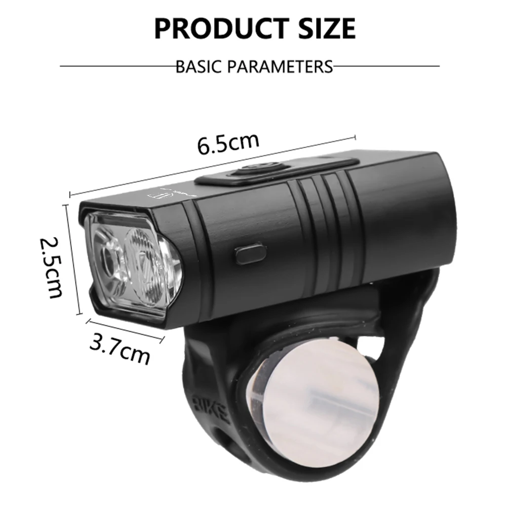 

Bicycle Light Rainproof USB Charging LED 1200 Lumens MTB Front Lamp Headlight Aluminum Ultralight Flashlight Bike Light