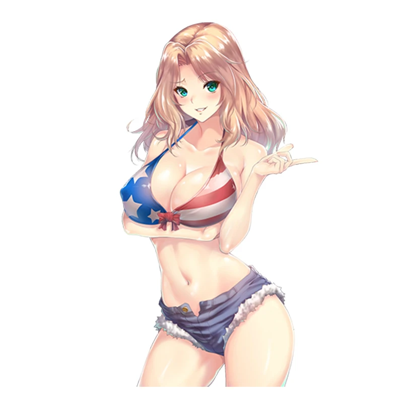 

Sexy Girl Anime Car Sticker Fuel Tank Cap Sticker Cover Scratches Waterproof Sunscreen Motorcycle Stickers PVC 13*9cm