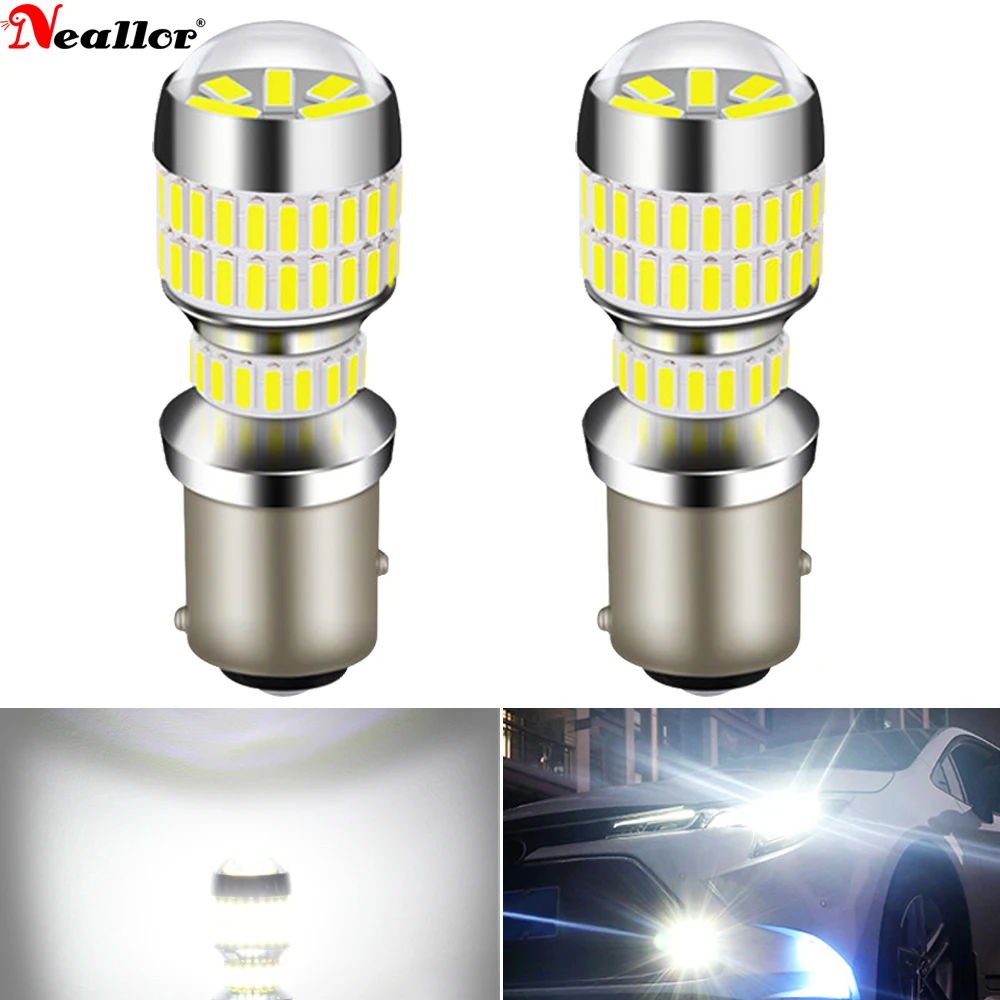 

2 шт. P21w Ba15s 7506 Led 1156 Bau15s лампа 4014SMD Canbus 1157 Led Bay15d P21/5w автомобильная лампа указателя поворота Стоп светильник задний свет T20 T25