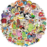 103050pcs mixed anime stickers laptop luggage 90s classic cartoon figure toys decal decor stickers motorcycle stationery