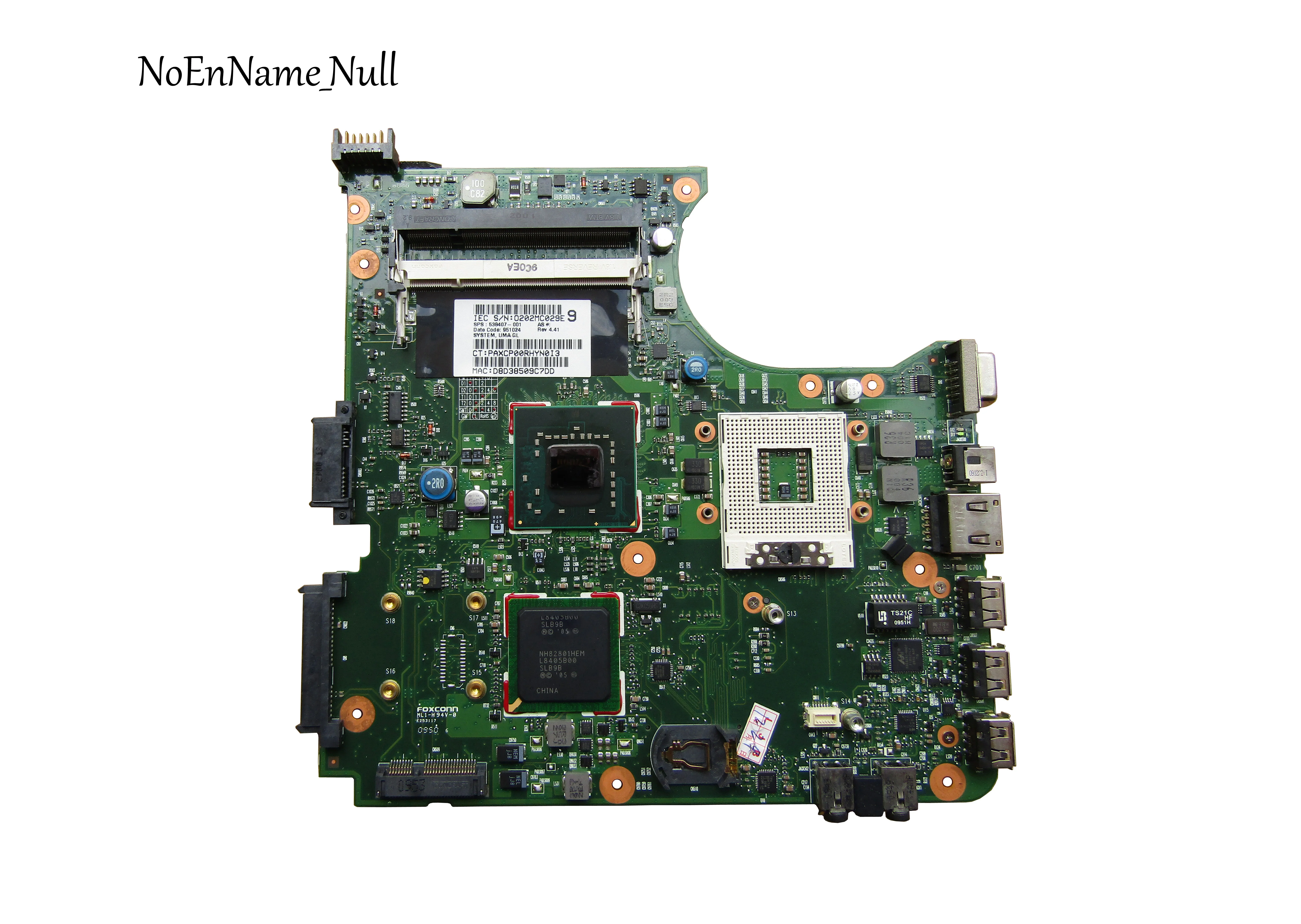 538407-001 доска для hp COMPAQ CQ510 610 материнская плата для ноутбука с поддержкой Intel GLE960 Чипсет 150720C