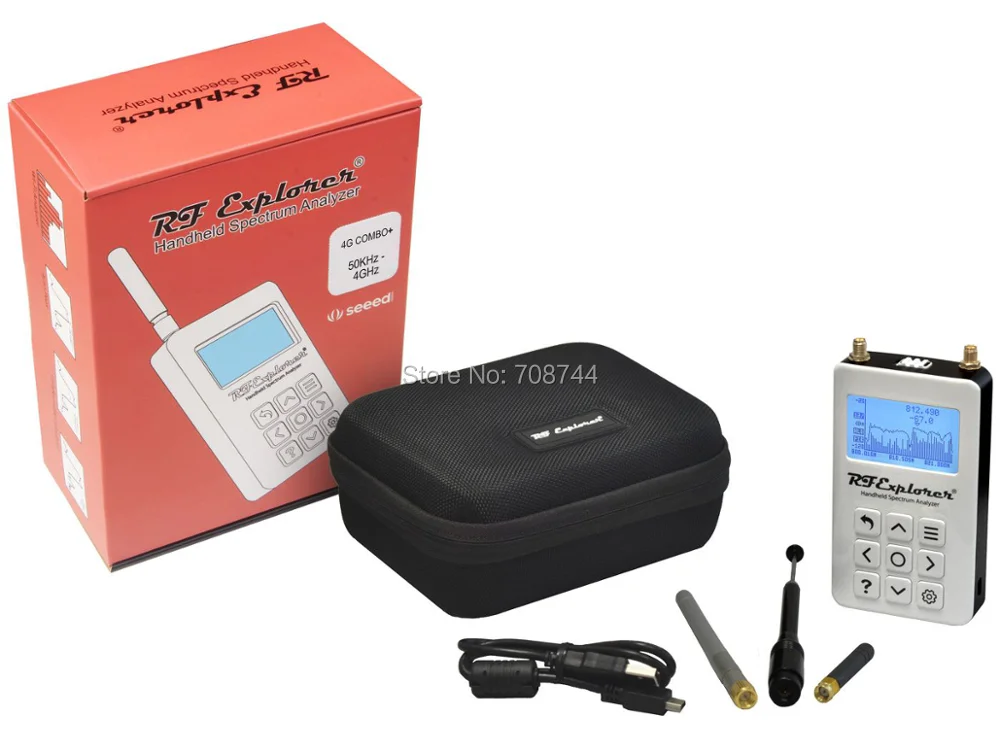 Портативный анализатор спектра RF Explorer 4G Combo Plus от 50 кГц до 4 0 ГГц полный диапазон