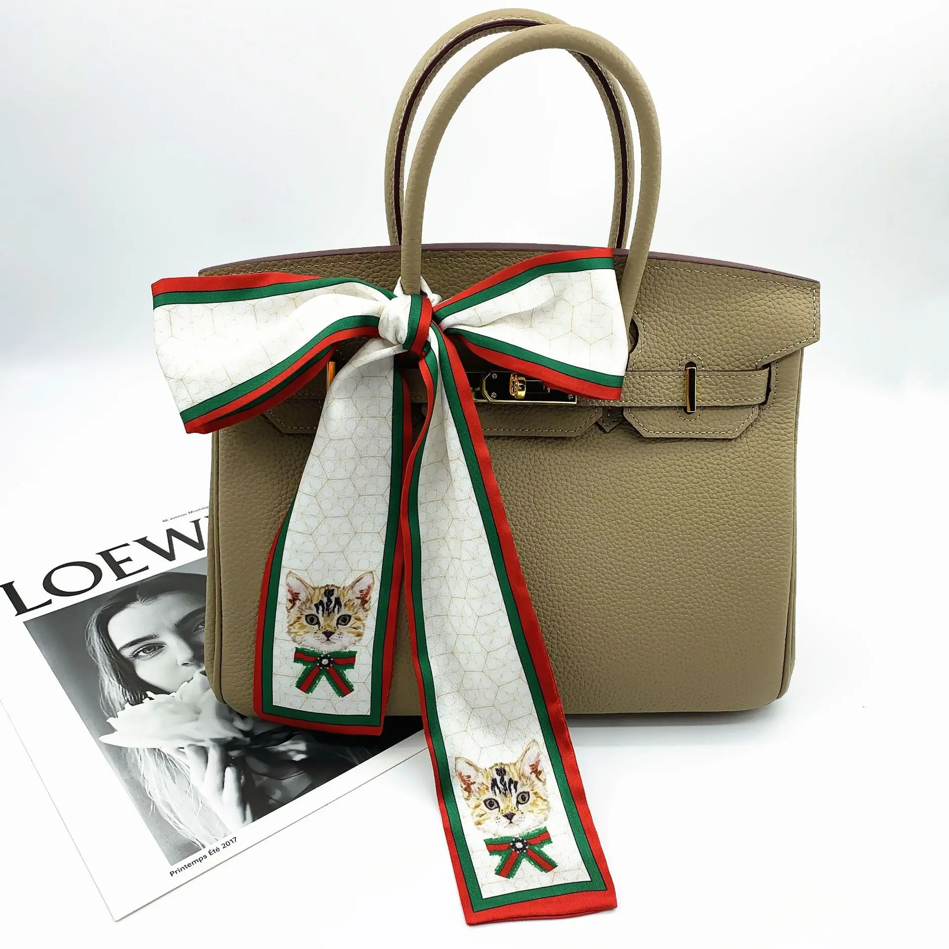 Роскошный шарф с милым котом из мультфильма брендовые Саржевые шелковые шарфы