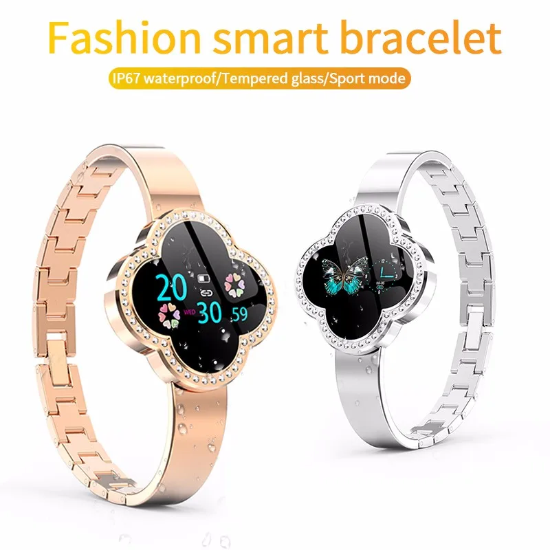 Умные часы женские умные водонепроницаемые спортивные с шагомером и измерением