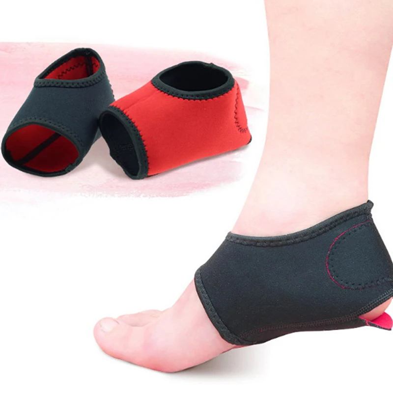 

Unisex 1Pair Nylon Heel Socks Pain Relief Heel Pads Men Women Foot Care Inserts