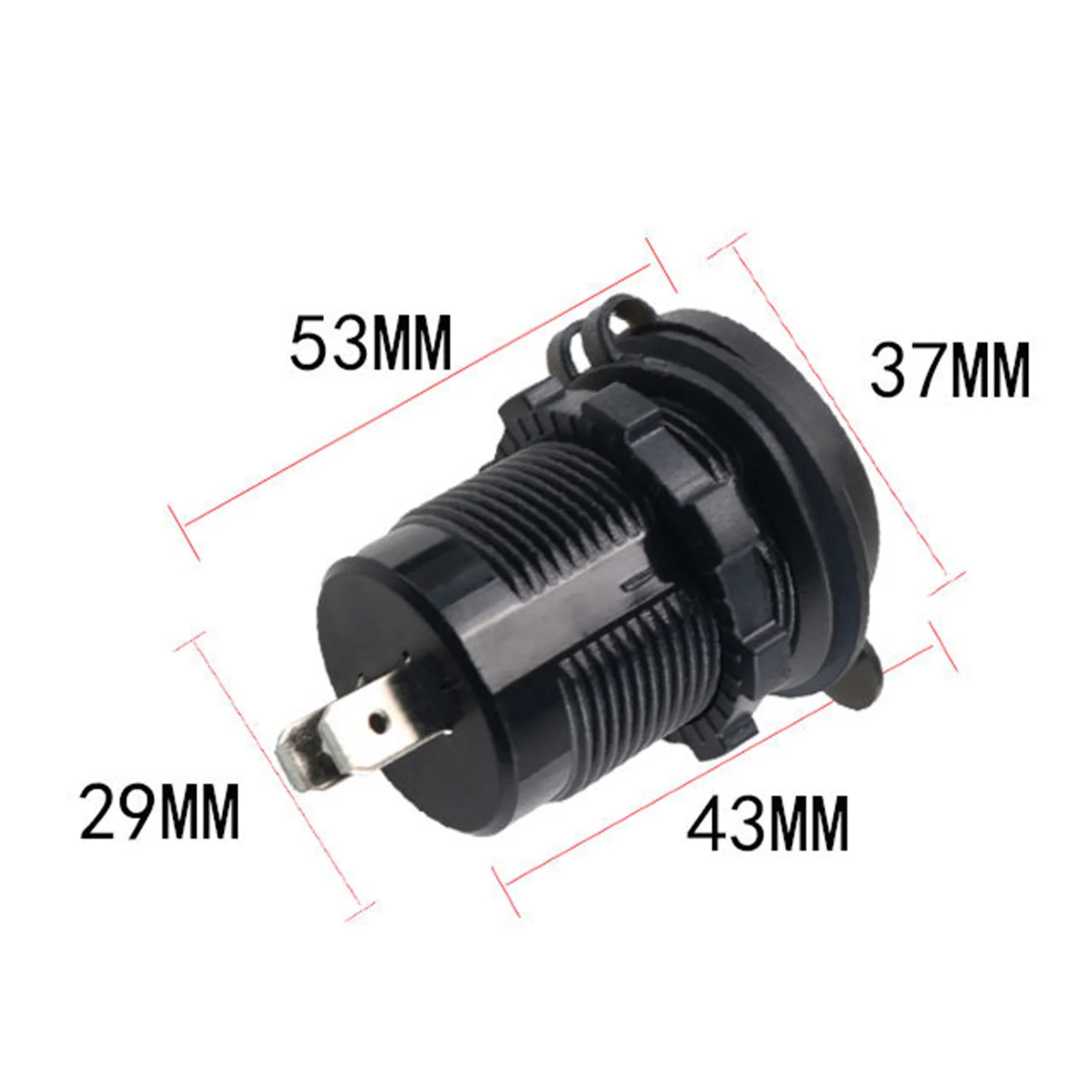 Автомобильное зарядное устройство с двойным USB-портом QC3.0 водонепроницаемой