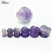 miqiao stone ear plugs and tunnels ear expander 6 16mm ear gauges piercing jewelry for women men