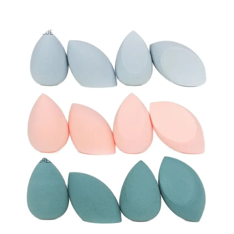 

4pcs/Sets Cosmetic Sponge Dry And Wet Dual-use Cosmetic Puff Sponge Powder Puff Makeup Tools Water-drop Shape Puff Pro