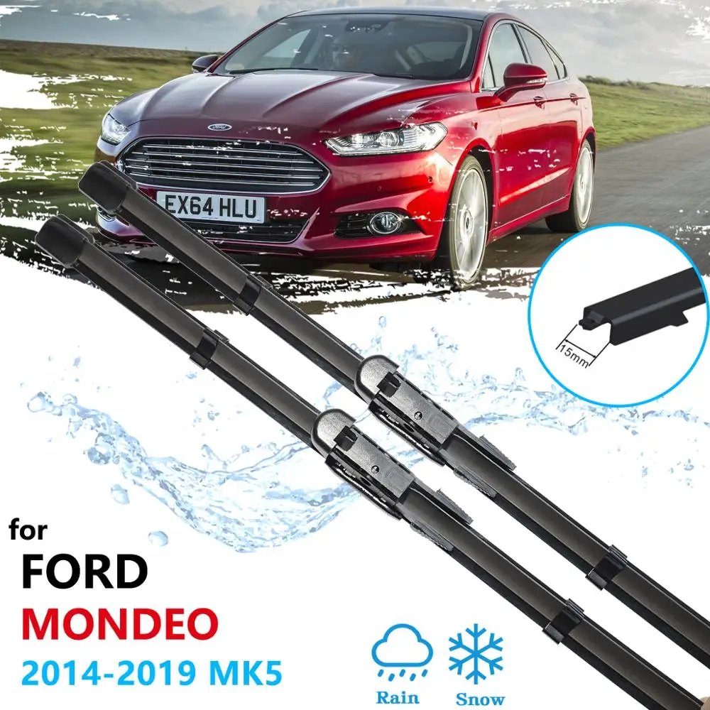 Для Ford Mondeo MK5 2014 ~ 2019 автомобильные стеклоочистители лобовое стекло аксессуары 2015