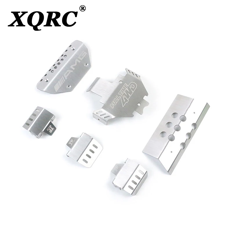 XQRC металлический передний и задний защитный корпус осевой доспех для 1 / 10 RC Гусеничный автомобиль traxxas trx6 g63 DIY OP части от AliExpress WW
