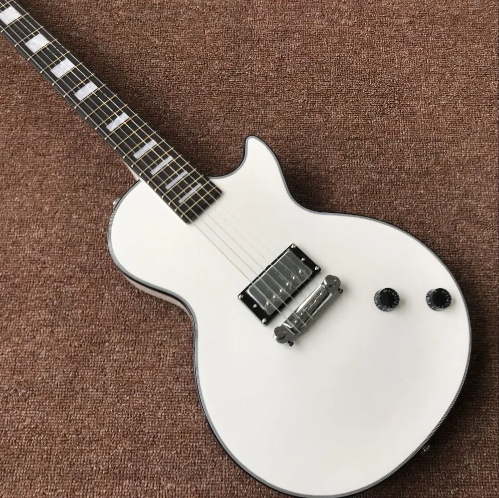 

custom shop white color lp electric guitar with1 pickup handwork 6 Strings guitarra Rosewood fingerboard