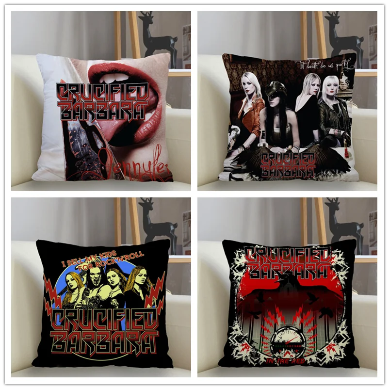 

Musife Crucified Barbara Pillowcase Custom Square Pillow Cover Case Zipper Pillowcase 35*35,40*40,45*45cm Drop Shipping